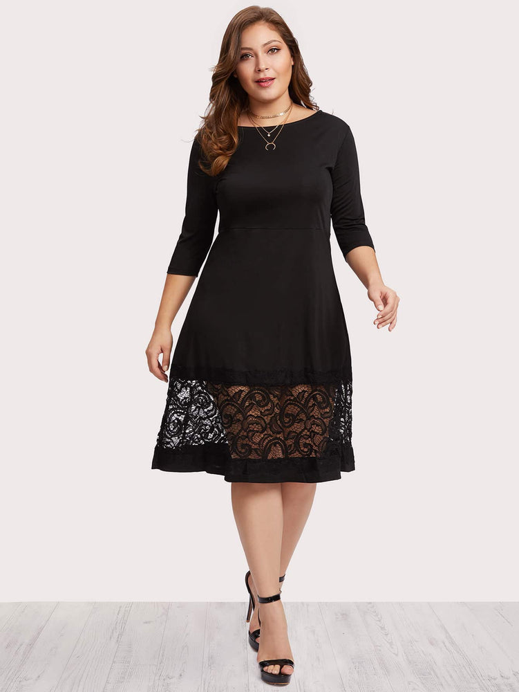 Lace Panel Dress