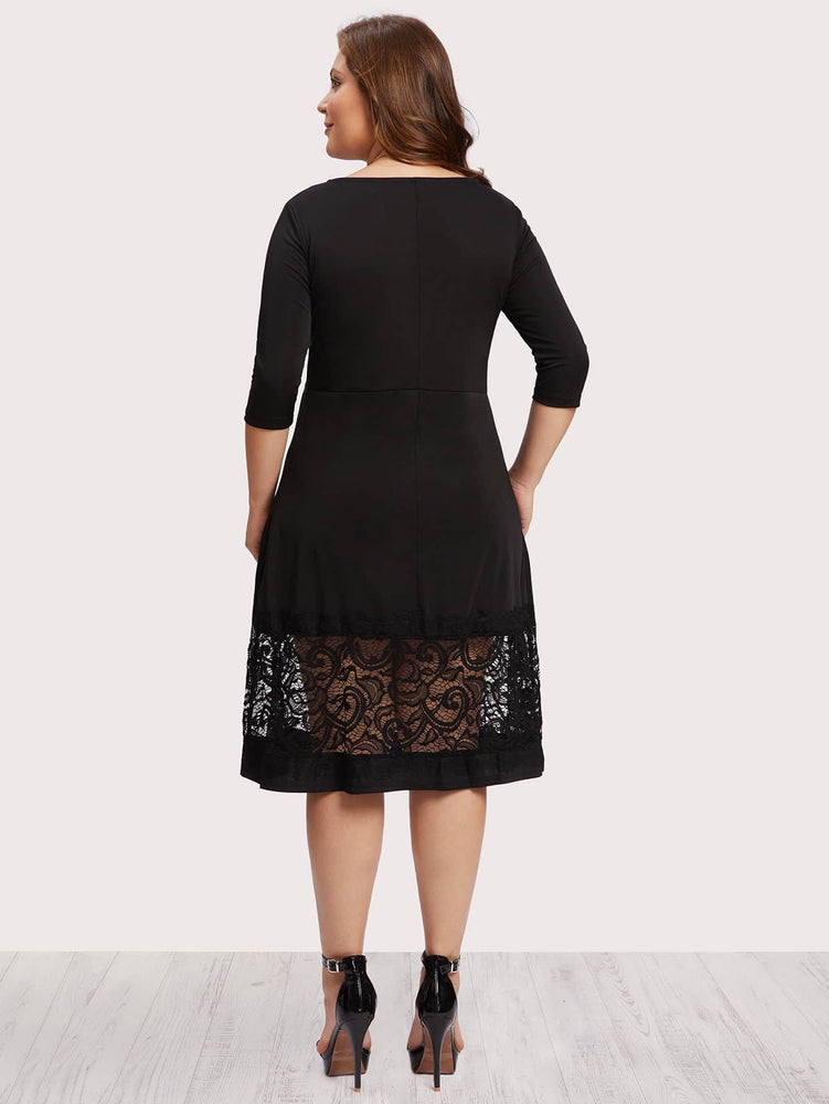 Lace Panel Dress