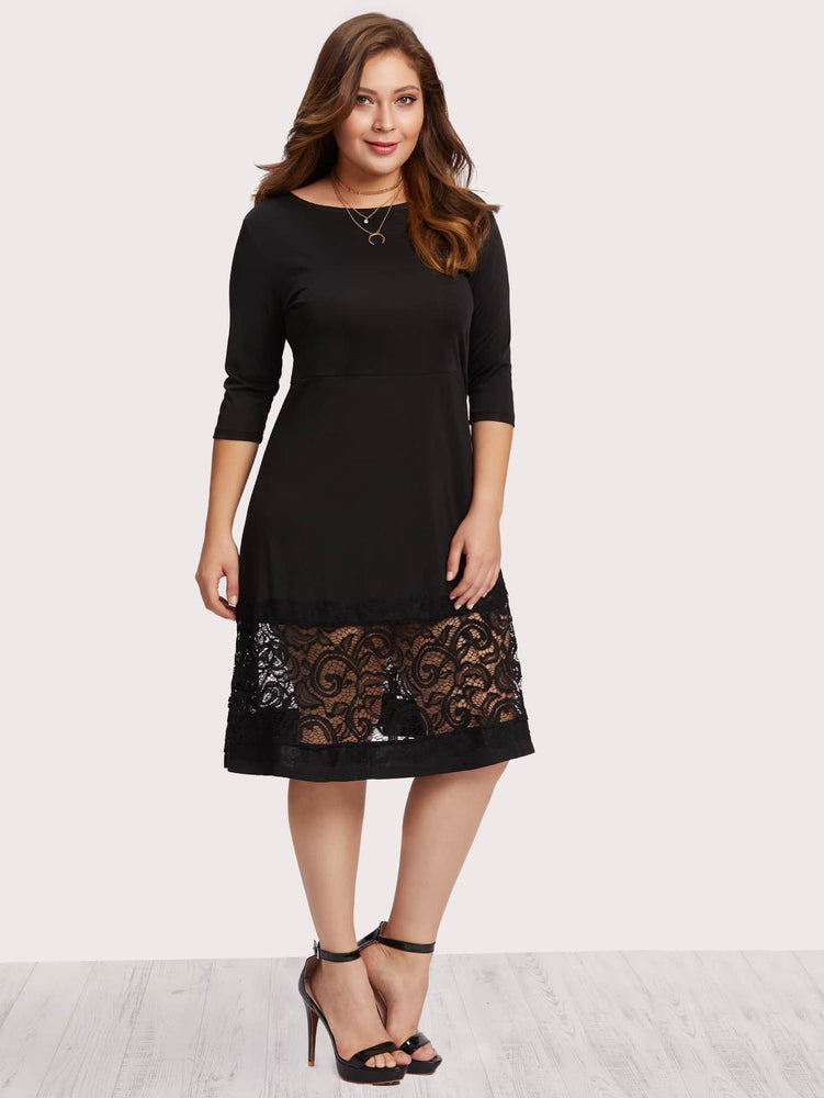 Lace Panel Dress