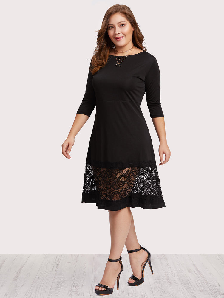 Lace Panel Dress